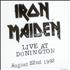 Iron Maiden Live At Donington - Autographed 2-CD album set Japanese IRO2CLI524949