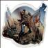Iron Maiden The Trooper - Small V Cut shaped picture disc UK IROSHTH594756
