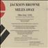 Jackson Browne Miles Away CD single US JKBC5MI83827