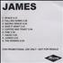 James James CD-R acetate UK JMSCRJA382751