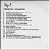 Jay-Z Chapter One - Greatest Hits CD-R acetate UK JYZCRCH261563
