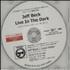 Jeff Beck Live In The Dark CD-R acetate Japanese BEKCRLI658948