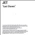 Jet Last Chance CD-R acetate UK J/TCRLA261114