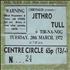 Jethro Tull Free Trade Hall, Manchester - 1972 concert ticket UK TULTIFR365550