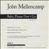 John Cougar Mellencamp Baby Please Don't Go CD single US JMEC5BA28499
