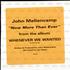 John Cougar Mellencamp Now More Than Ever CD single USA JMEC5NO36207