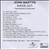 John Martyn Set Of 5 Remastered Albums CD-R acetate UK JMYCRSE377433