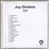 Joy Division Still CD-R acetate UK JOYCRST692202