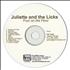 Juliette And The Licks Four On The Floor CD-R acetate US JBQCRFO465757
