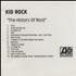 Kid Rock The History Of Rock + press sheet CD-R acetate UK KDRCRTH161343