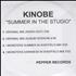 Kinobe Summer In The Studio CD-R acetate UK KNBCRSU246729