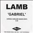 Lamb Gabriel CD-R acetate UK L-ACRGA202821