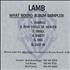 Lamb What Sound - Album Sampler CD-R acetate US L-ACRWH305352