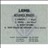 Lamb What Sound Sampler CD-R acetate US L-ACRWH407597