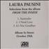 Laura Pausini From The Inside Sampler CD-R acetate US LUPCRFR470837