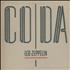 Led Zeppelin Coda vinyl LP Italian ZEPLPCO722637