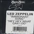 Led Zeppelin Immigrant Song cassette single US ZEPCSIM261230