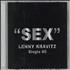 Lenny Kravitz Sex CD-R acetate Japanese KVZCRSE765336