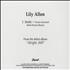 Lily Allen Smile CD-R acetate US LL8CRSM397834