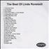 Linda Ronstadt The Best Of CD-R acetate US LIRCRTH366792