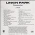 Linkin Park Reanimation CD-R acetate US LKPCRRE221397