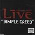 Live Simple Creed CD single Australian LVEC5SI310448