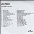 Lou Reed NYC Man CD-R acetate UK LOUCRNY247880