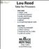 Lou Reed Take No Prisoners CD-R acetate US LOUCRTA283006