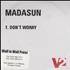 Madasun Don't Worry CD-R acetate UK MDUCRDO163885