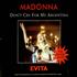 Madonna Don't Cry For Me Argentina CD single German MADC5DO76635