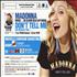 Madonna Don't Tell Me - single sided handbill French MADHBDO181489