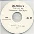 Madonna Don't Tell Me CD-R acetate US MADCRDO176454