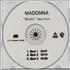 Madonna Music Radio Spots CD-R acetate US MADCRMU190791