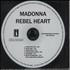 Madonna Rebel Heart CD-R acetate UK MADCRRE664037
