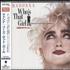 Madonna Who's That Girl CD album Japanese MADCDWH662827