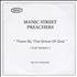 Manic Street Preachers There By The Grace Of God - 1 track full version CD-R acetate UK MASCRTH230380