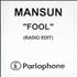 Mansun Fool CD-R acetate UK M-SCRFO264905