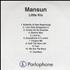 Mansun Little Kix CD-R acetate UK M-SCRLI167539