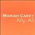Mariah Carey My All CD single French CRYC5MY112076