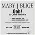 Mary J Blige Ooh! G-Unit Remix CD-R acetate US MJBCROO261718