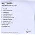 Matt Goss The Other Side Of Later CD-R acetate UK MGSCRTH293694