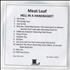 Meat Loaf Hell In A Handbasket CD-R acetate US MEACRHE556370
