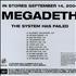 Megadeth The System Has Failed CD-R acetate US MEGCRTH309605