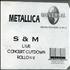 Metallica S & M - Live Concert Cutdown Rollo 1/2 video Mexican METVISM289759