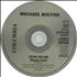 Michael Bolton Lean On Me CD single UK BOLC5LE29221