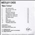 Motley Crue New Tattoo CD-R acetate UK CRUCRNE162131