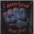 Motorhead Iron Fist - Black & Blue Swirl Vinyl - Opened shrink LP UNITED KINGDOM MOTLPIR881117