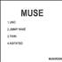 Muse Uno CD-R acetate UK USECRUN267873