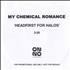 My Chemical Romance Headfirst For Halo's CD-R acetate UK MAPCRHE280557