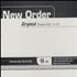 New Order Crystal CD single US NEWC5CR198525